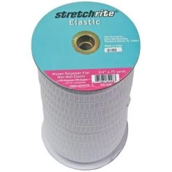 Stretchrite Flat Non-Roll Polyester Woven Elastic .75"X75yd