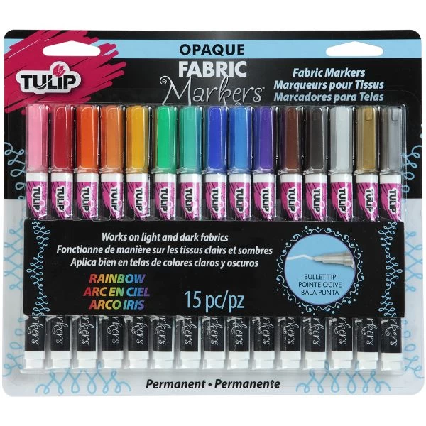 Tulip Opaque Fabric Markers 15/Pkg 3 Tulip Opaque Fabric Markers 15/Pkg