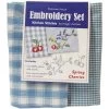 Dunroven Kitchen Stitches Embroidery Tea Towel Set 20"X28" -Sewing And Knitting 01727c73d97f58d48d197eaf8e0148a1b4