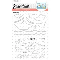 Studio Light Essentials Stamp & Die Set -Sewing And Knitting 06ecf614365270ed655712744e59604637