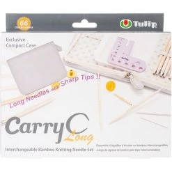 Tulip Carryc Long Interchangeable Bamboo Knitting Needle Set