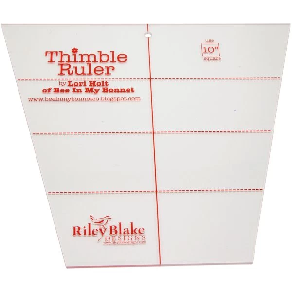 Riley Blake Thimble Ruler 10" 4 Riley Blake Thimble Ruler 10" - Image 2