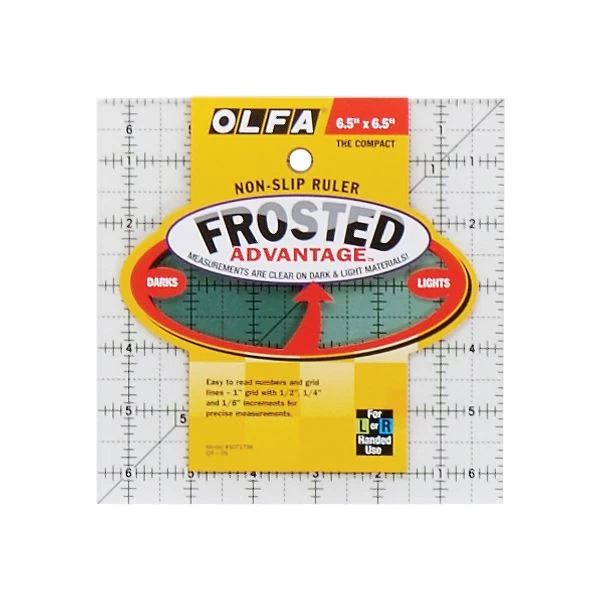 OLFA Frosted Advantage Non-Slip Ruler "The Compact" 3 OLFA Frosted Advantage Non-Slip Ruler "The Compact"