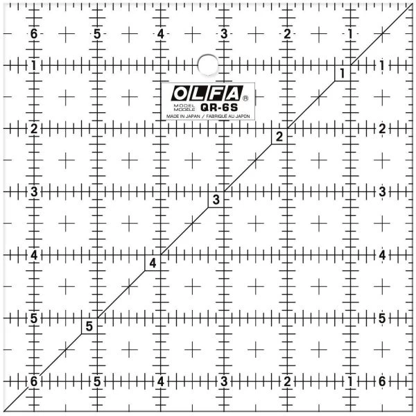 OLFA Frosted Advantage Non-Slip Ruler "The Compact" 6 OLFA Frosted Advantage Non-Slip Ruler "The Compact" - Image 4