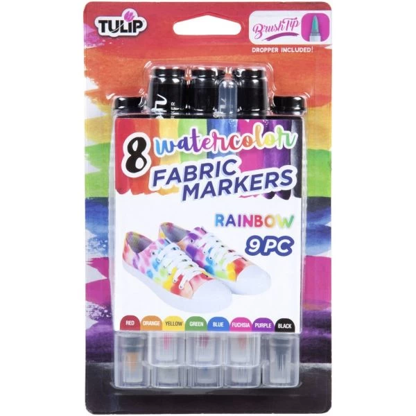 Tulip Fabric Watercolor Markers 8/Pkg 3 Tulip Fabric Watercolor Markers 8/Pkg
