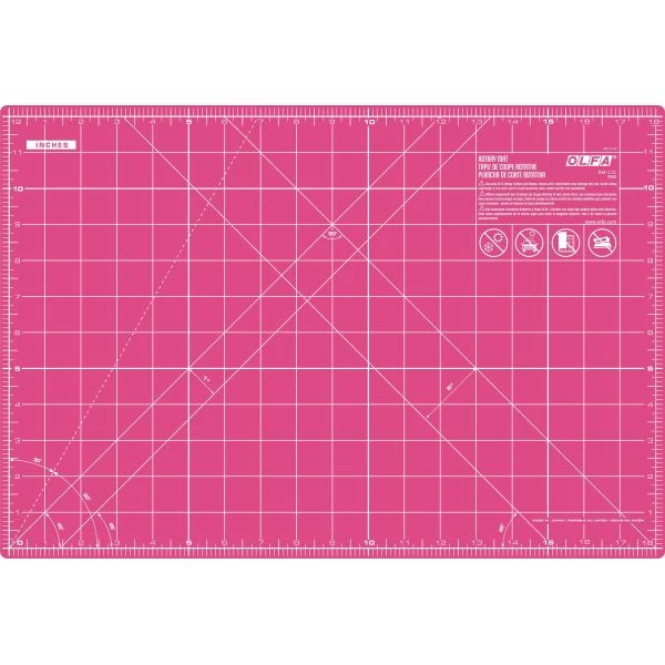 OLFA Double-Sided Self-Healing Cutting Mat 12"X18" 4 OLFA Double-Sided Self-Healing Cutting Mat 12"X18" - Image 2