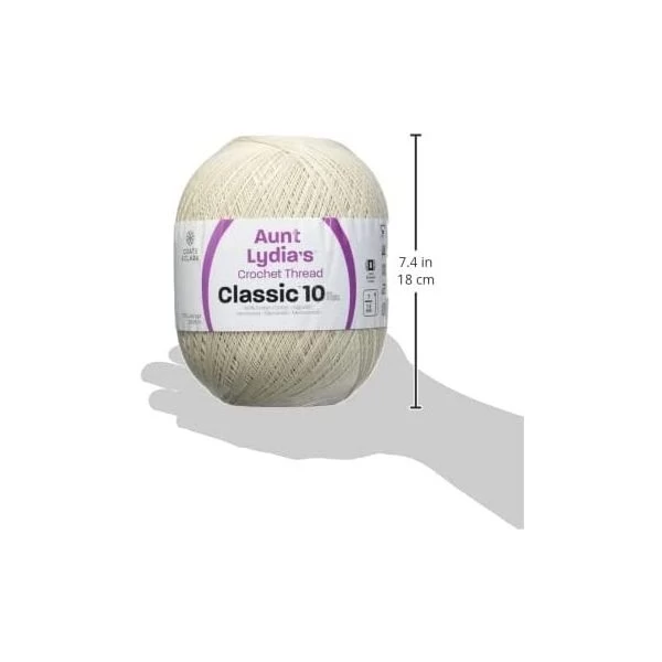 Aunt Lydia's Classic Crochet Thread Size 10 Jumbo 6 Aunt Lydia's Classic Crochet Thread Size 10 Jumbo - Image 4