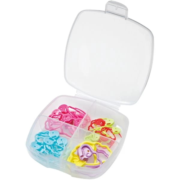 Clover Quick Locking Stitch Marker Set 36/Pkg 4 Clover Quick Locking Stitch Marker Set 36/Pkg - Image 2