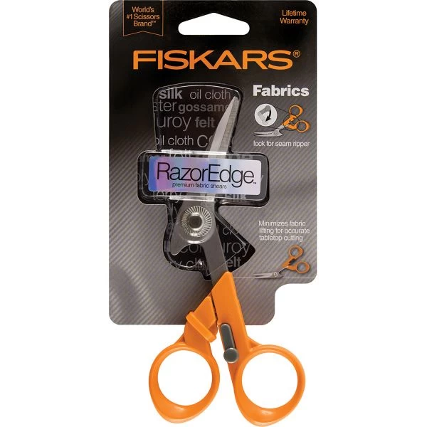Fiskars RazorEdge Tabletop Fabric Shears 5" 3 Fiskars RazorEdge Tabletop Fabric Shears 5"