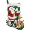 Bucilla Felt Stocking Applique Kit 18" Long 1 Bucilla Felt Stocking Applique Kit 18" Long -Sewing And Knitting 4ca2a8a4fa671a91c9325ffbedc70519e2