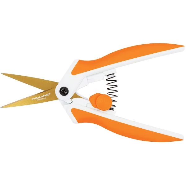 Fiskars Easy Action Titanium Micro-Tip Scissors 5" 4 Fiskars Easy Action Titanium Micro-Tip Scissors 5" - Image 2