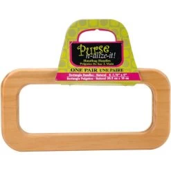 Blumenthal Lansing Wood Handbag Handles 4"X8-1/8" Rectangle