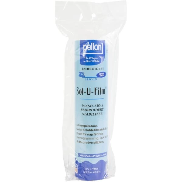 Pellon Sol-U-Film Wash Away Embroidery Stabilizer 3 Pellon Sol-U-Film Wash Away Embroidery Stabilizer