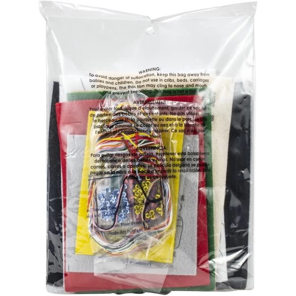 Bucilla Felt Stocking Applique Kit 18" Long 4 Bucilla Felt Stocking Applique Kit 18" Long - Image 2