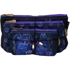 Laurel Burch Cosmetic Bags 3/Pkg