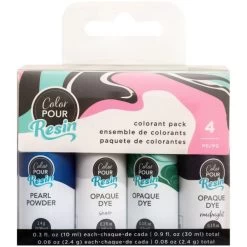 American Crafts Color Pour Resin Colorant Pack 4/Pkg