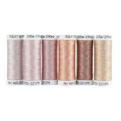 Sulky 30wt Poly Sparkle Thread 6/Pkg -Sewing And Knitting 746450545f23ba782a5bc02c1158f7b841
