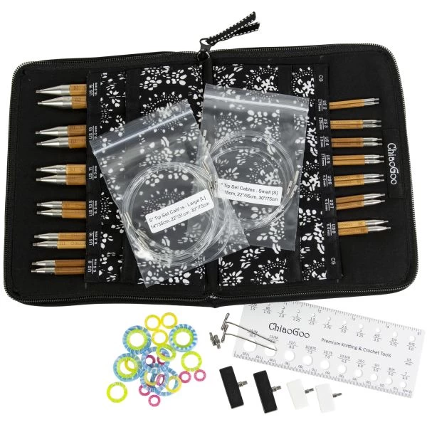 ChiaoGoo SPIN Bamboo Interchangeable Tips 5" Set - Complete 4 ChiaoGoo SPIN Bamboo Interchangeable Tips 5" Set - Complete - Image 2