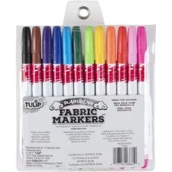 Tulip Fine Fabric Markers 12/Pkg 9 Tulip Fine Fabric Markers 12/Pkg -Sewing And Knitting 81b81cbe3bd94d367845f85f0c533a830c