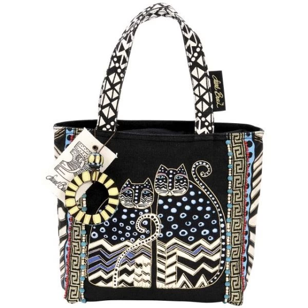 Laurel Burch Medium Tote Zipper Top 9"X9"X3" 3 Laurel Burch Medium Tote Zipper Top 9"X9"X3"