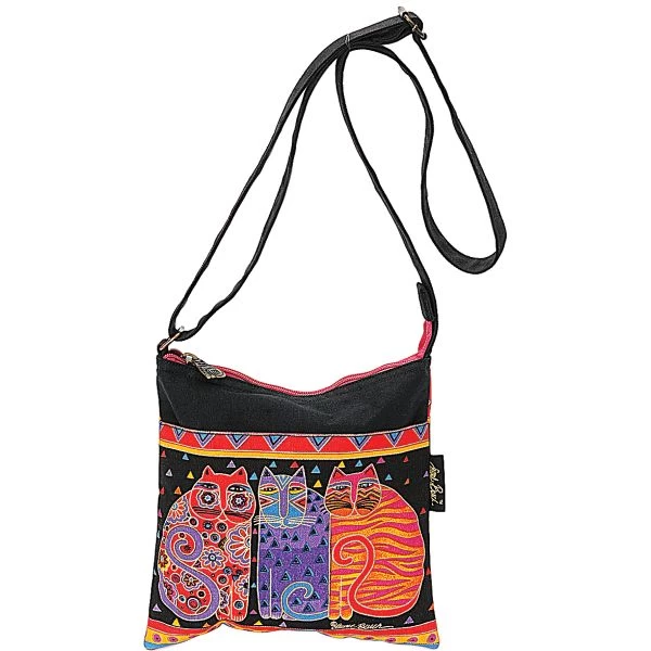 Laurel Burch Crossbody Purse Zipper Top 10"X10" 4 Laurel Burch Crossbody Purse Zipper Top 10"X10" - Image 2