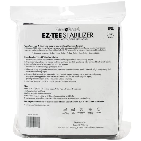 HeatnBond EZ-TEE Woven Fusible Stabilizer 4 HeatnBond EZ-TEE Woven Fusible Stabilizer - Image 2