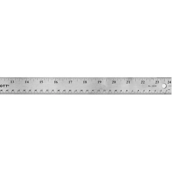 Stainless Steel Ruler W/Non-Slip Cork Back 24" 3 Stainless Steel Ruler W/Non-Slip Cork Back 24"