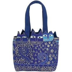 Laurel Burch Medium Tote Zipper Top 12"X3.5"X8.5"