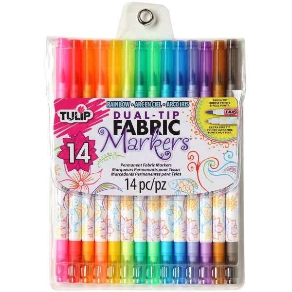 Tulip Dual-Tip Fabric Marker Set 14pc 3 Tulip Dual-Tip Fabric Marker Set 14pc
