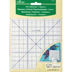 Clover Hot Hemmer Ruler 6"X6"