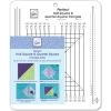 June Tailor Perfect Half & Quarter Square Triangles Ruler -Sewing And Knitting c4439f85fe9700e72c73e4ff7c826ac461