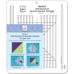 June Tailor Perfect Half & Quarter Square Triangles Ruler