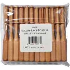 Lacis Square Lace Bobbins 3.75"X4" 24/Pkg