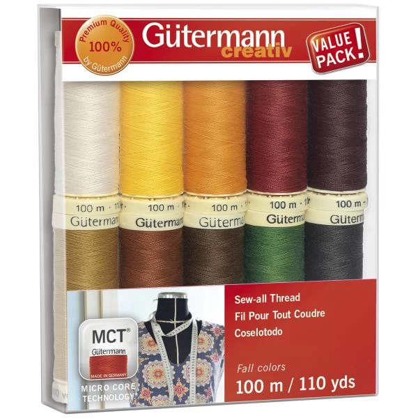Gutermann Sew-All Polyester Thread Set - 10 Spools 3 Gutermann Sew-All Polyester Thread Set - 10 Spools