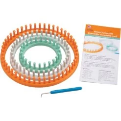 Knitting Board Chunky Round Loom 3/Pkg 10 Knitting Board Chunky Round Loom 3/Pkg -Sewing And Knitting d407bddc604e57c895b0f8b93bec9fe93a