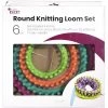 Cousin Easy Knitting Round Loom Kit 6/Pkg