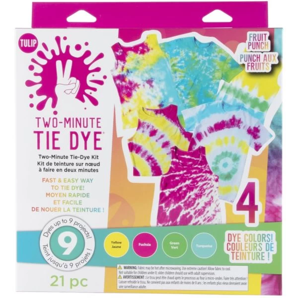 Tulip Two-Minute Tie-Dye Color Kit 4/Pkg 3 Tulip Two-Minute Tie-Dye Color Kit 4/Pkg
