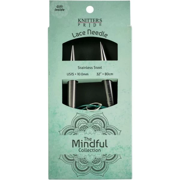 Knitter's Pride-Mindful Fixed Lace Circular Needles 32" 3 Knitter's Pride-Mindful Fixed Lace Circular Needles 32"