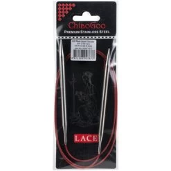 ChiaoGoo Red Lace Stainless Circular Knitting Needles 40"