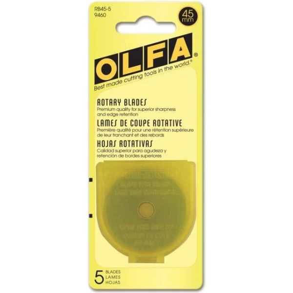 OLFA Rotary Blade 45mm 5/Pkg 3 OLFA Rotary Blade 45mm 5/Pkg