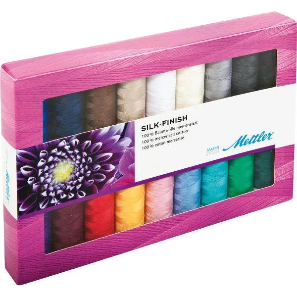 Mettler Silk Finish Cotton Thread Gift Pack 18/Pkg 3 Mettler Silk Finish Cotton Thread Gift Pack 18/Pkg