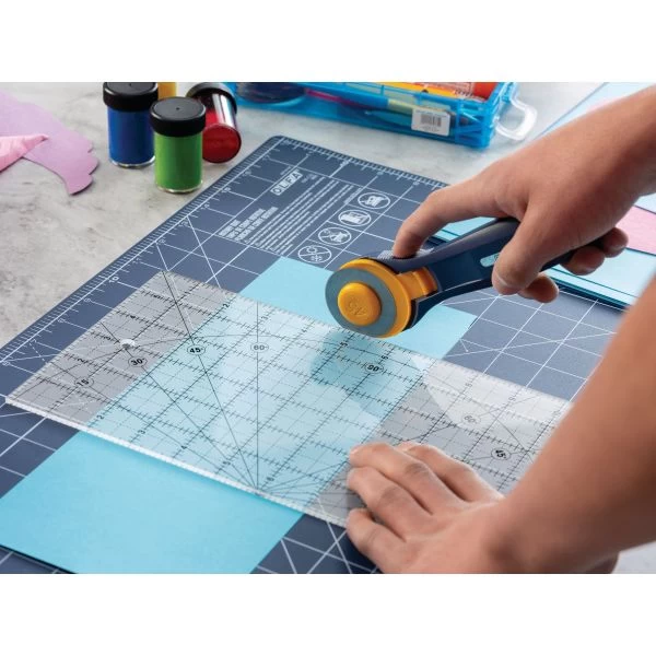 OLFA Frosted Advantage Non-Slip Ruler "The Traveler" 4 OLFA Frosted Advantage Non-Slip Ruler "The Traveler" - Image 2